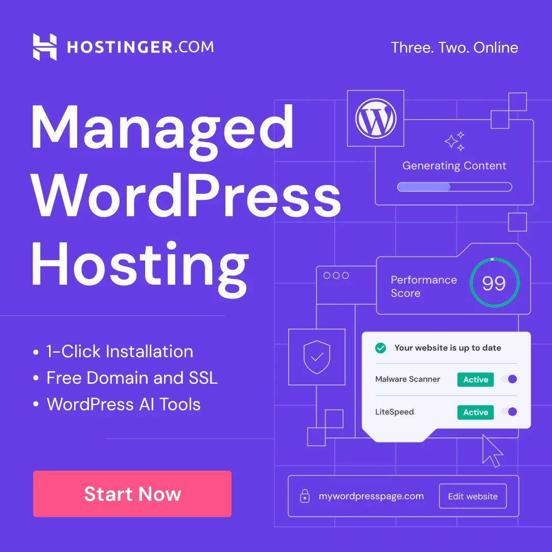 Hostinger: Managed WordPress Hosting